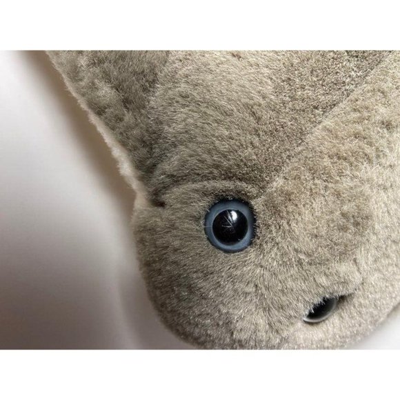12" Wild Wonders Gray & White Stingray Sea Creature Plush - Picture 5 of 5